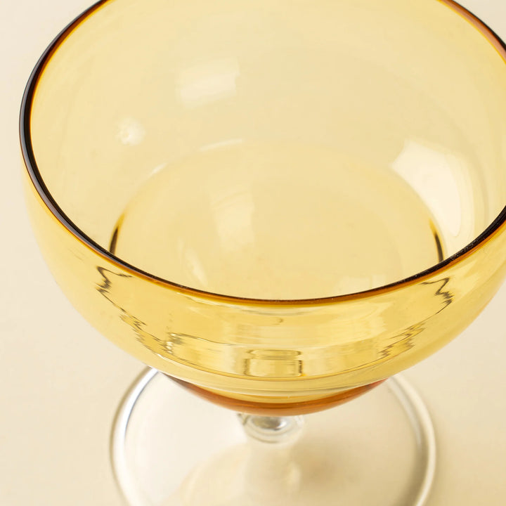 SAVOY COUPE GLASS - AMBER