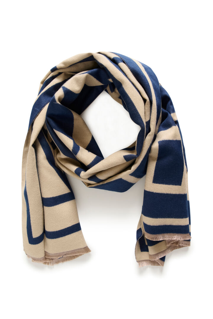 CRSINNA SCARF - BLUE GRAPHIC