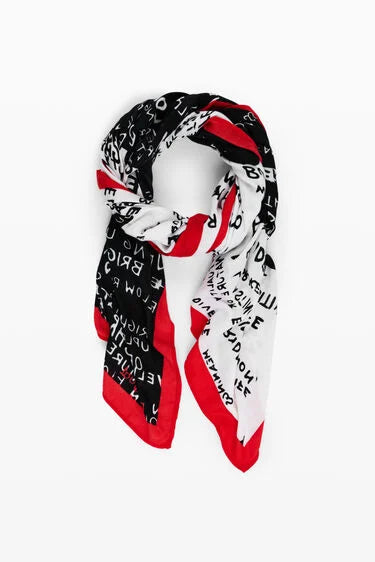 LETTERING SCARF