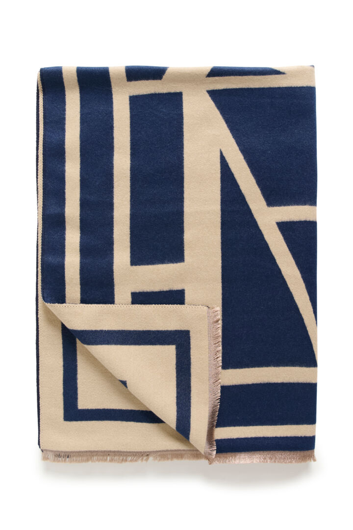 CRSINNA SCARF - BLUE GRAPHIC