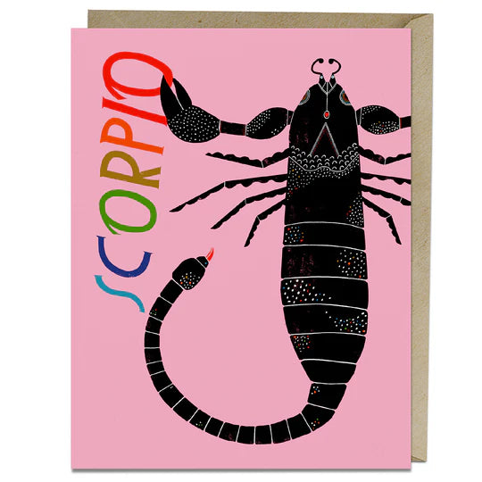 GREETING CARD - "SCORPIO"