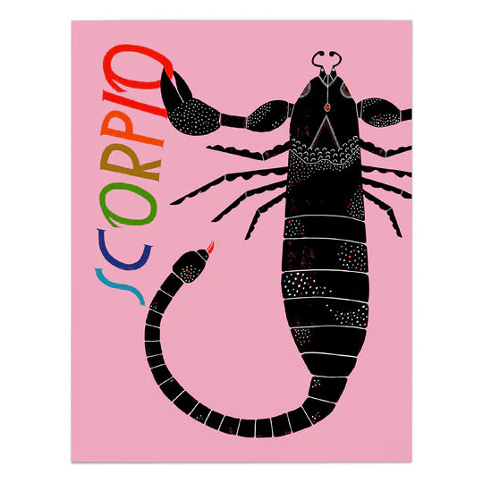 GREETING CARD - "SCORPIO"