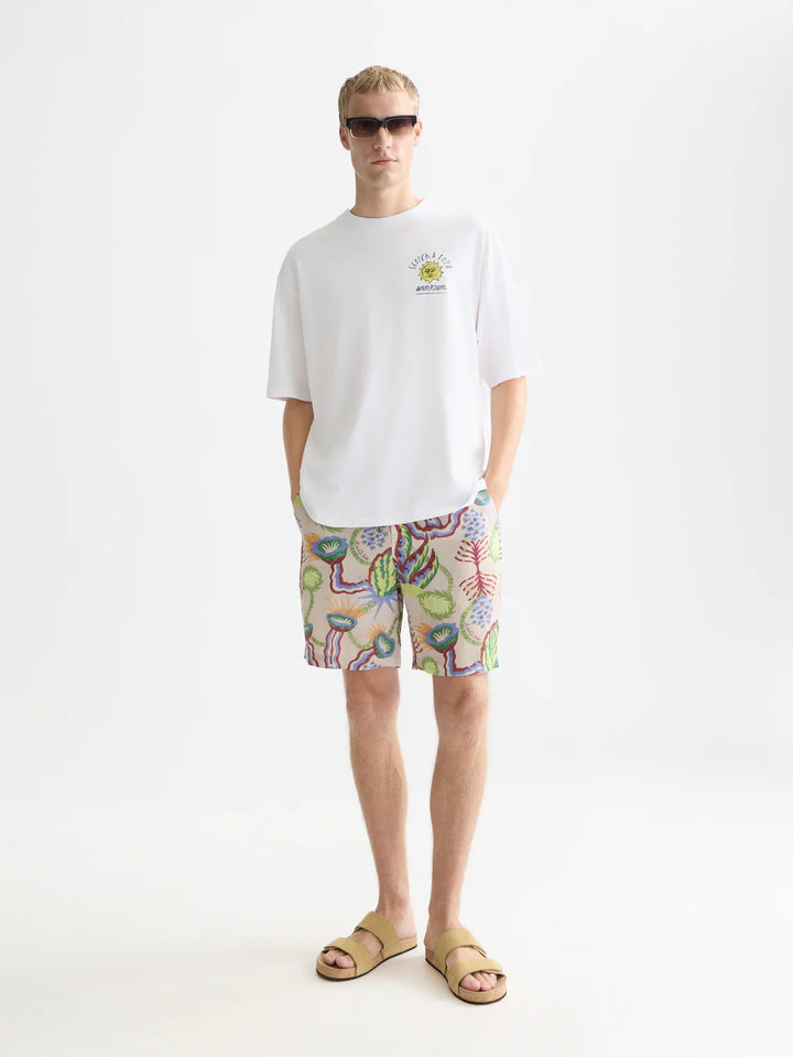 ARTWORK LOOSE T-SHIRT "BRIGHT WHITE"