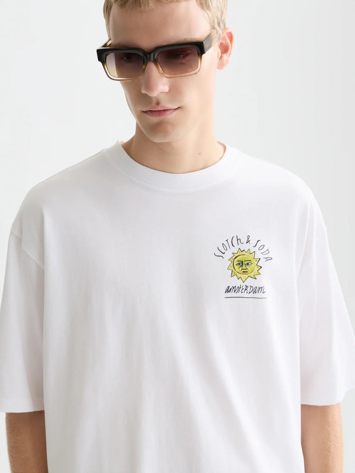 ARTWORK LOOSE T-SHIRT "BRIGHT WHITE"