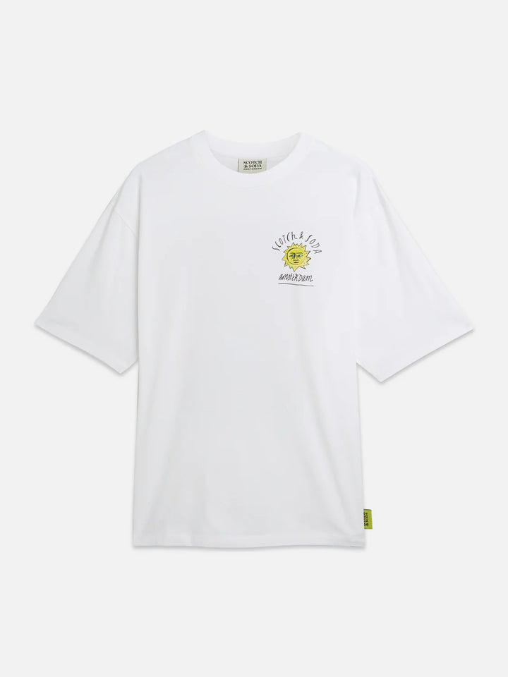 ARTWORK LOOSE T-SHIRT "BRIGHT WHITE"
