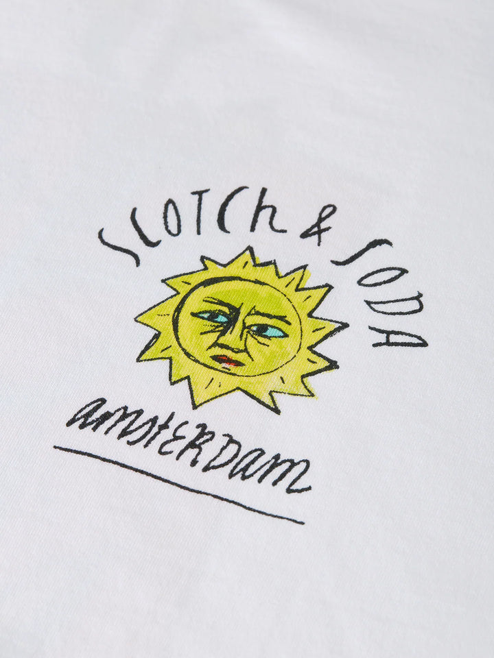 ARTWORK LOOSE T-SHIRT "BRIGHT WHITE"