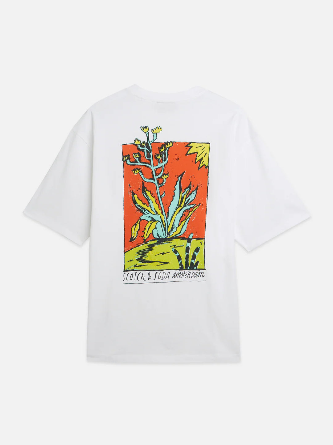 ARTWORK LOOSE T-SHIRT "BRIGHT WHITE"