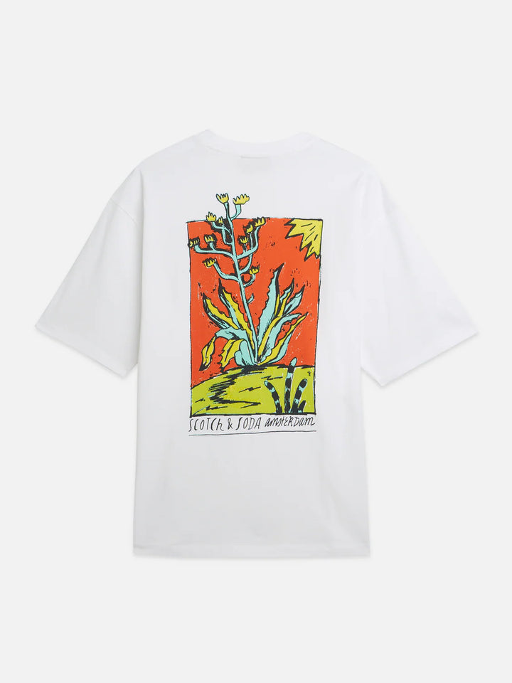 ARTWORK LOOSE T-SHIRT "BRIGHT WHITE"
