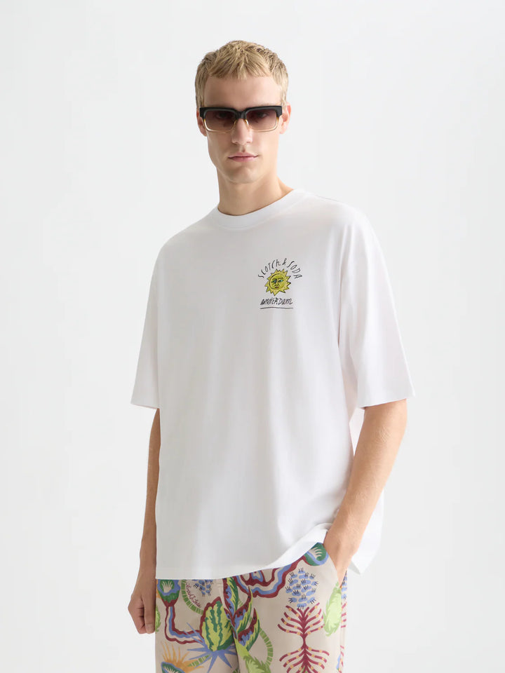ARTWORK LOOSE T-SHIRT "BRIGHT WHITE"