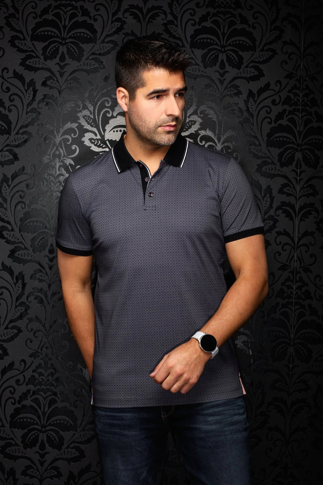 SEACLIFF POLO SHIRT "BLACK"