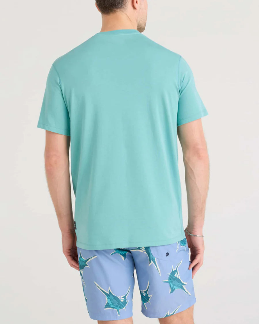 DROPTEMP COOLING COTTON TEE "SEA FOAM"