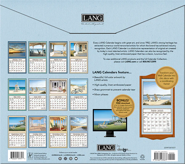 SEASIDE LANG CALENDAR 2025