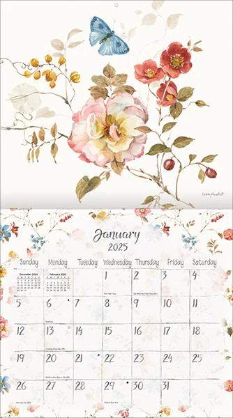 WATERCOLOR SEASONS LANG CALENDAR 2025