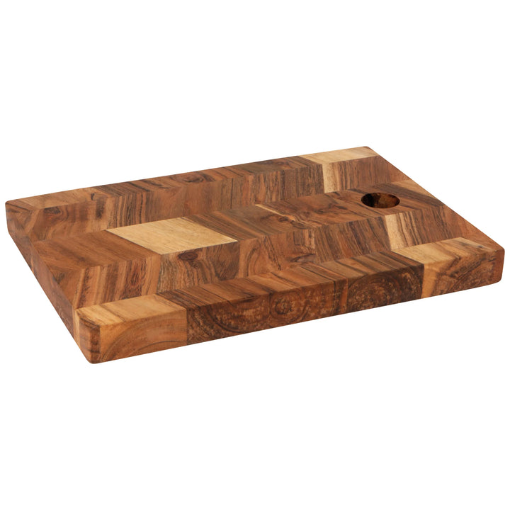 ACACIA CHEVRON SERVING BOARD 10"