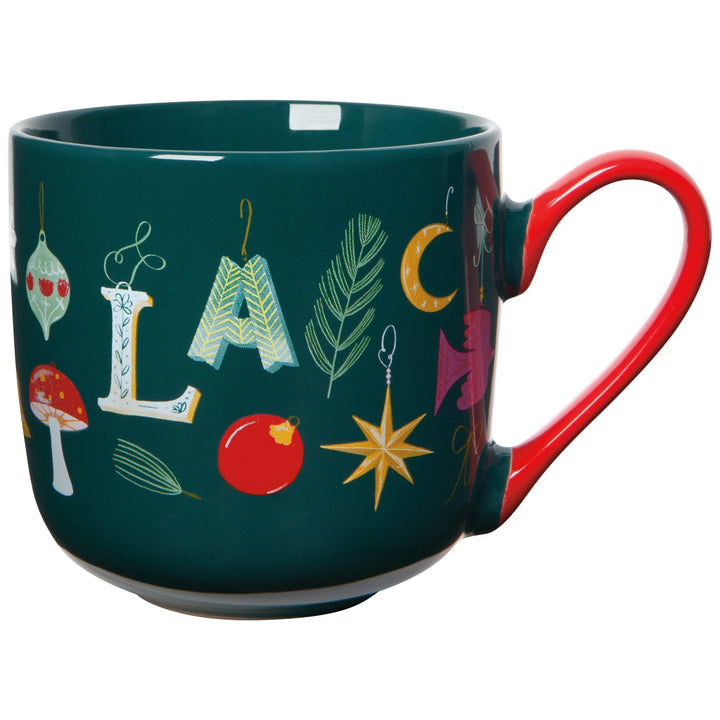 FA LA LA CHRISTMAS MUG AND DISHTOWEL SET