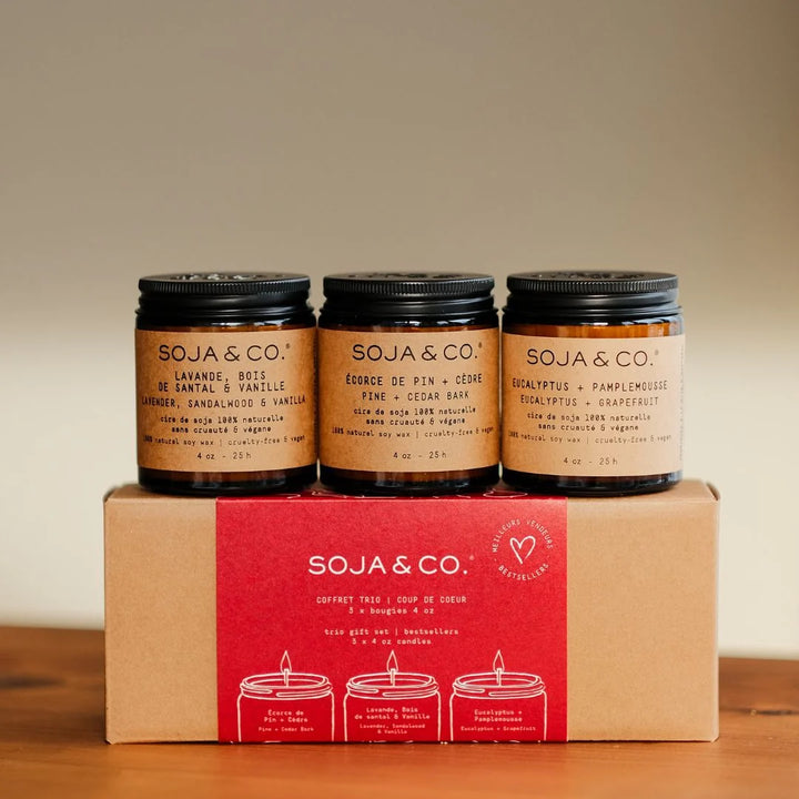SOY WAX CANDLE GIFT SET - BESTSELLERS