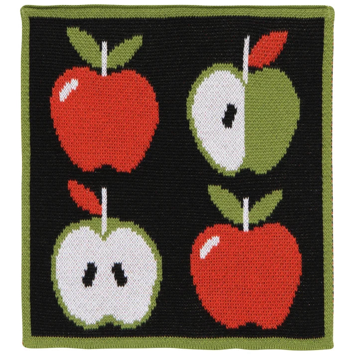 APPLE A DAY KNIT DISHCLOTH - SET OF 3