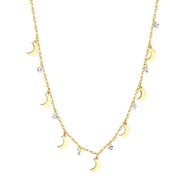 SEVEN MOONS DIAMOND NECKLACE