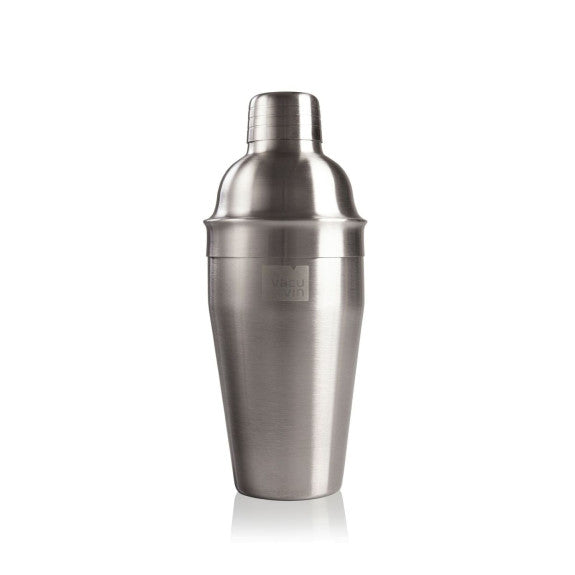 STAINLESS STEEL COCKTAIL SHAKER WITH BUILT-IN STRAINER