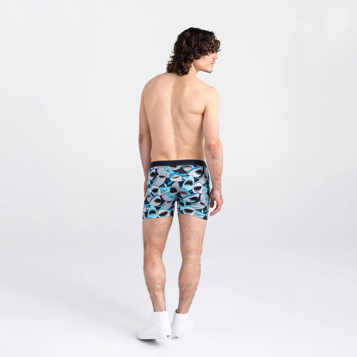 DAYTRIPPER BOXER BRIEF 5" "SHARK TANK CAMO - NAVY"