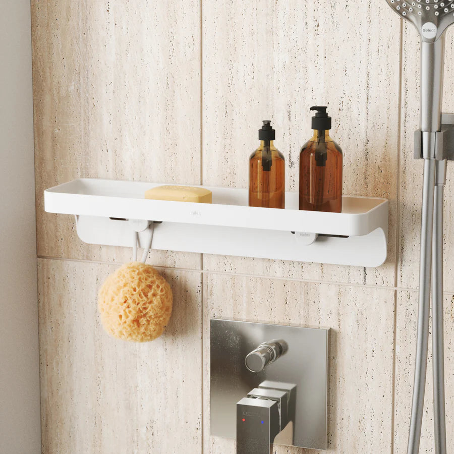 FLEX ADHESIVE WALL SHELF - WHITE