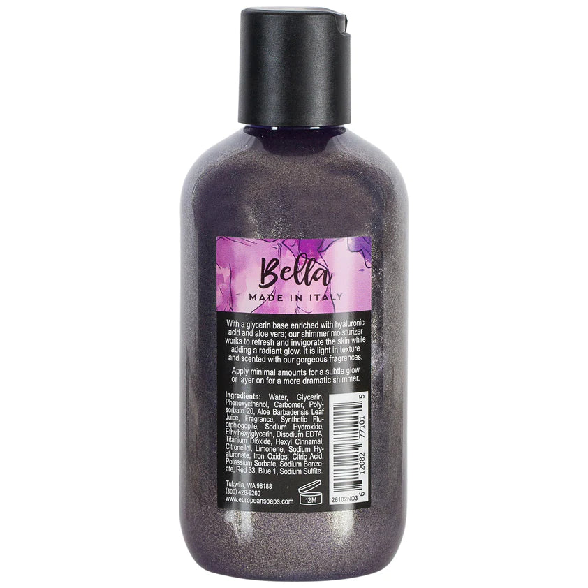 VIA MERCATO BELLA SHIMMER MOISTURIZER - BLACK CURRANT AND ORANGE BLOSSOMS