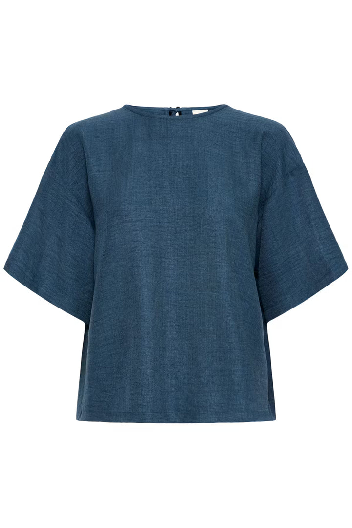 IHKATICO SHIRT "TRUE NAVY MELANGE"