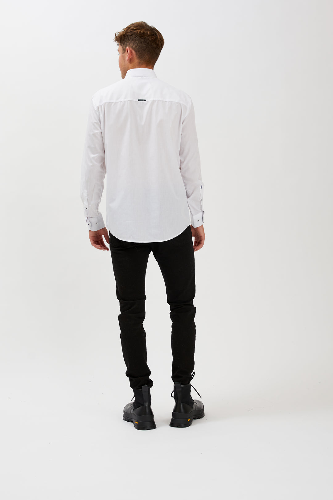 MPRO LUXURY COLLECTION L/S POLY COTTON SHIRT - OPTIC WHITE