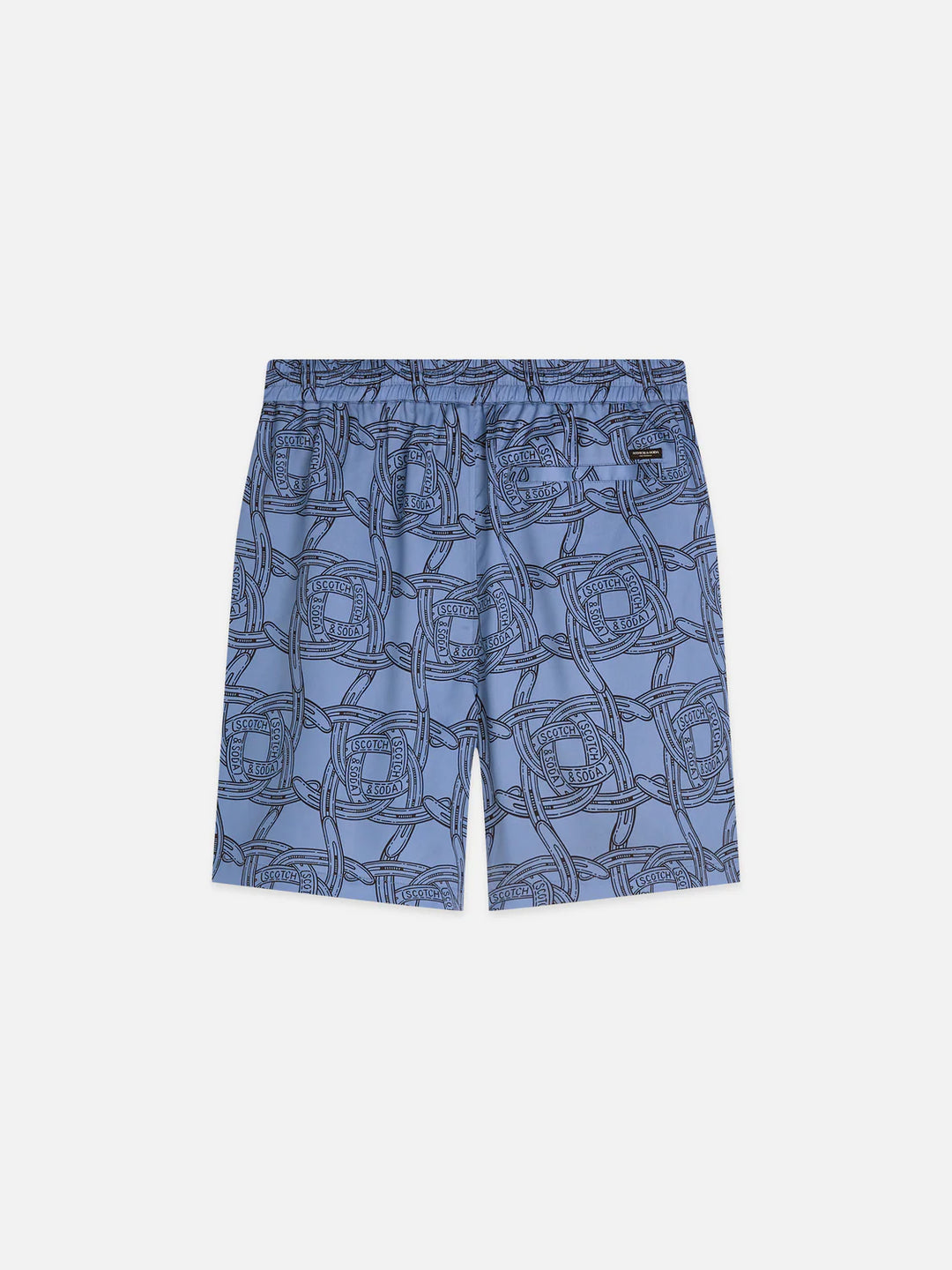 FAVE PRINTED RELAXED BERMUDA SHORTS "NAVY"