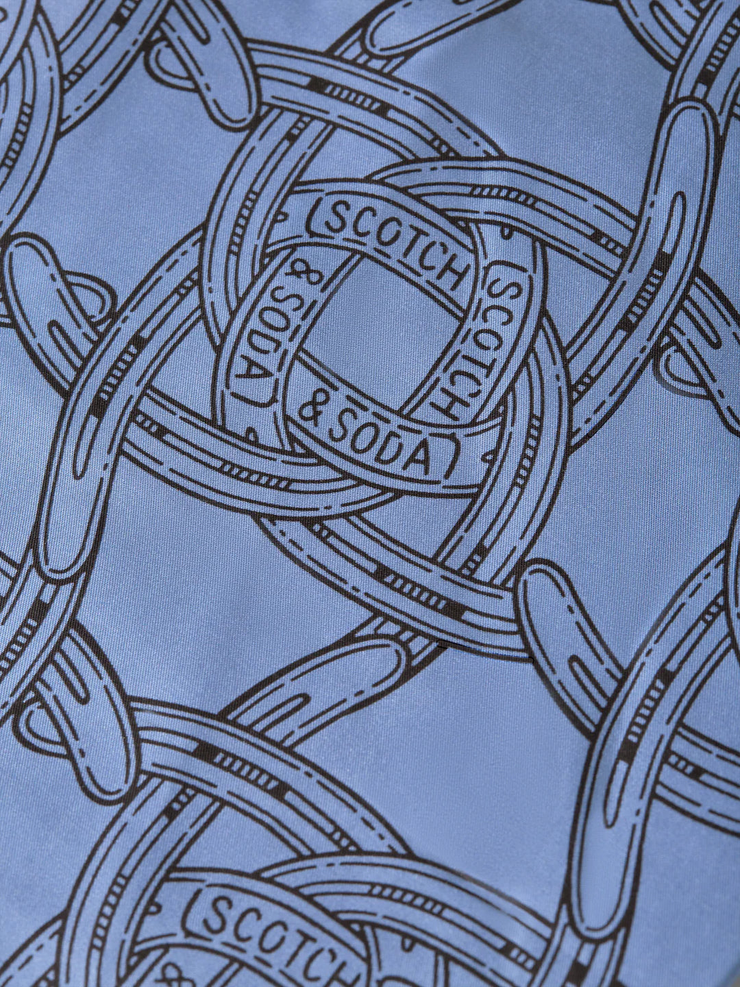 FAVE PRINTED RELAXED BERMUDA SHORTS "NAVY"