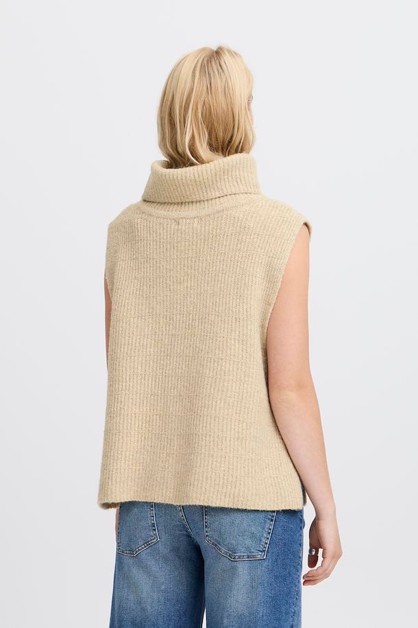 IASIDONIE PONCHO "OATMEAL MELANGE"