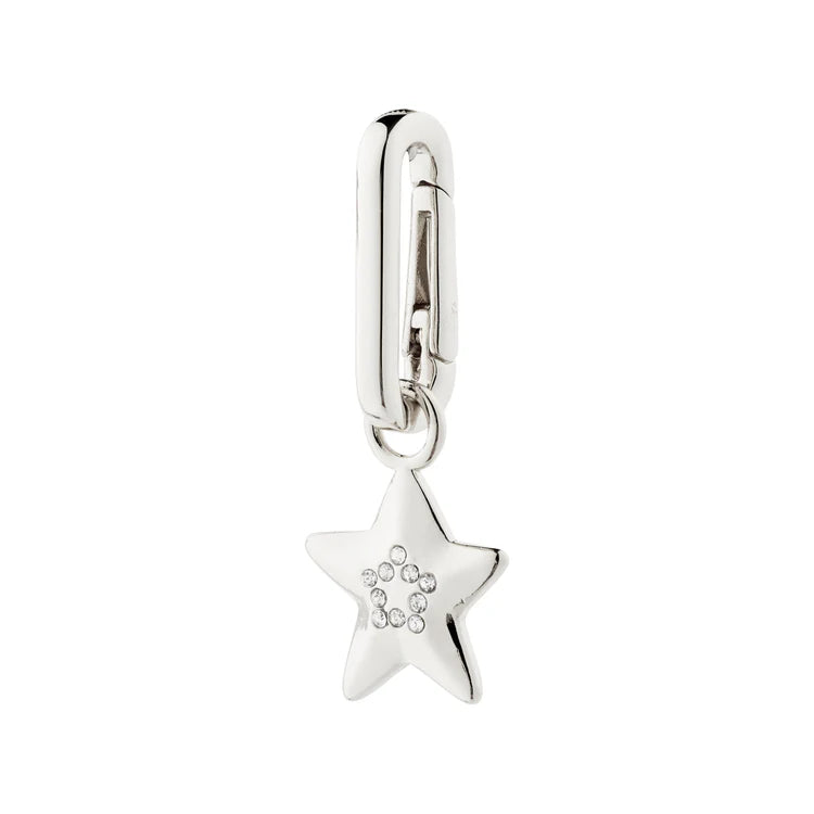 CHARM RECYCLED STAR PENDANT SILVER-PLATED