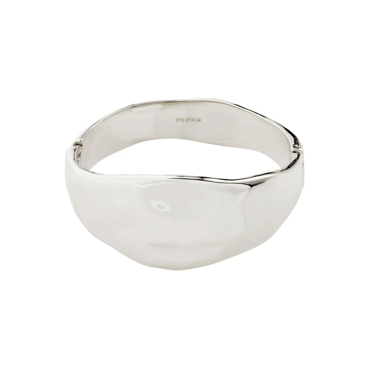 SPARKLE RECYCLED FLAT BANGLE BRACELET "SILVER-PLATED"