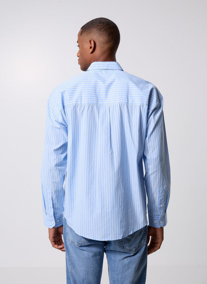 CFSIXTEN LS WIDE STRIPED SHIRT "VISTA BLUE"