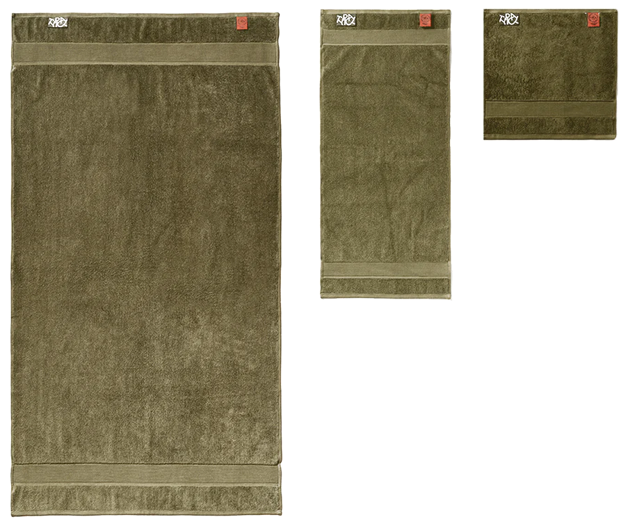 CLASSIC FACE TOWEL - MOSS GREEN (3 PACK)