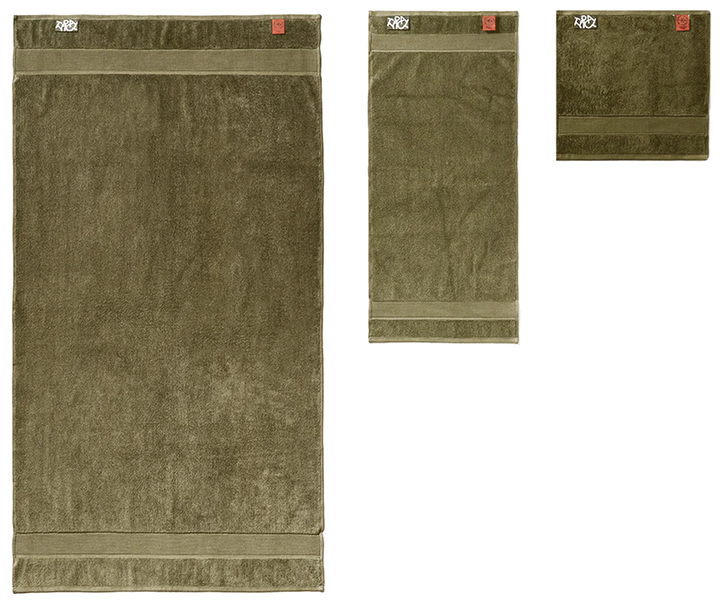 CLASSIC FACE TOWEL - MOSS GREEN (3 PACK)