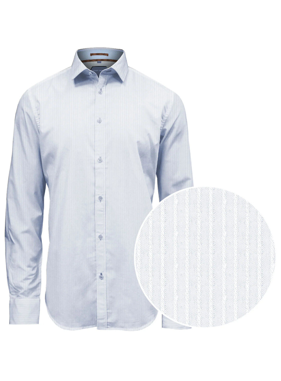 LONZO - LUXURY TONE ON TONE DOBBY TEXTURE SHIRT "SKY"