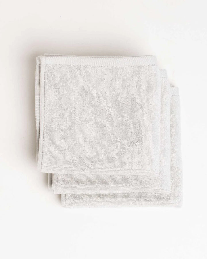 CLASSIC FACE TOWEL -  SKY GRAY (3 PACK)