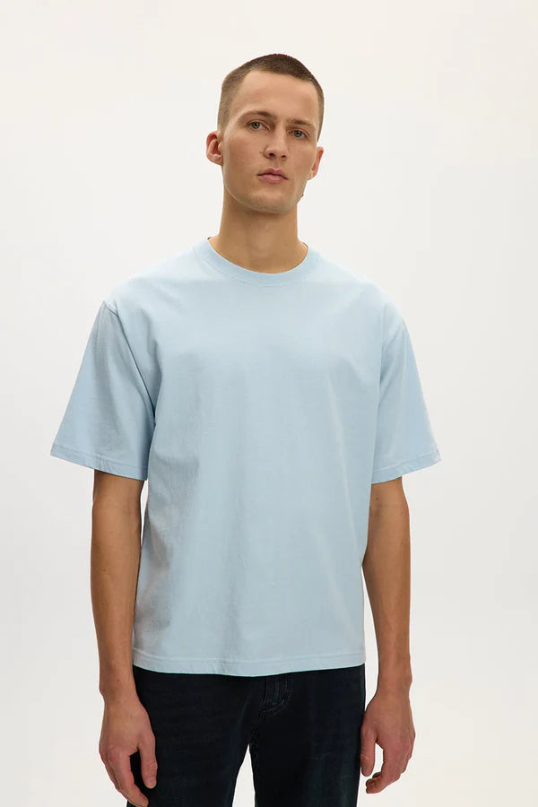 EAZY BOX TEE "SKY BLUE"