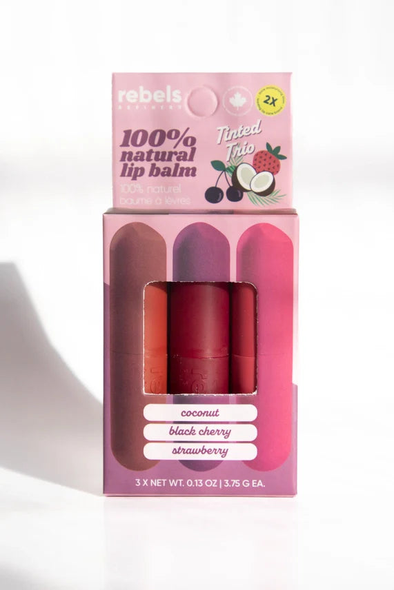 TINTED SLEEK STICK LIP BALMS - 3 PACK
