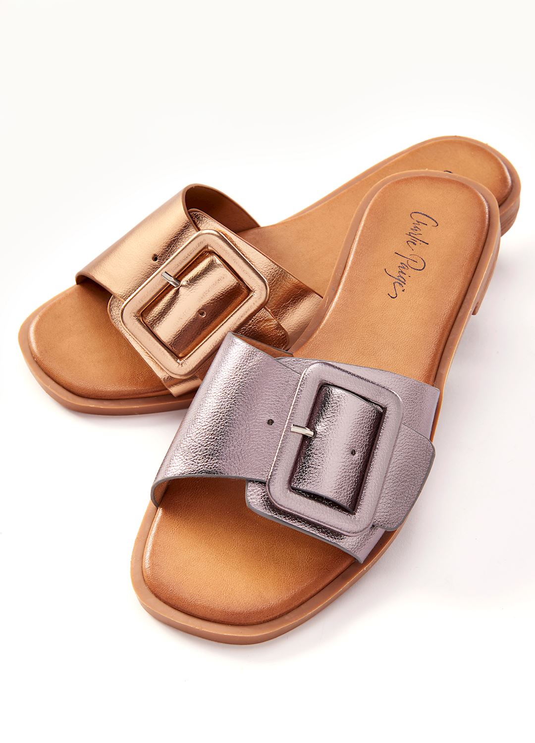 THE POOLSIDE SLIDE - GOLD/BRONZE
