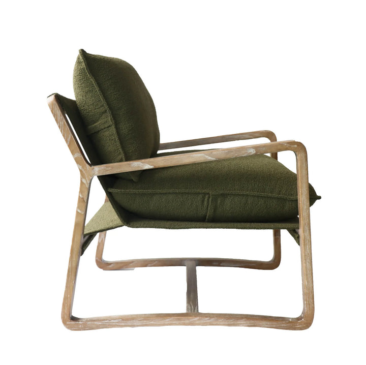 LH Imports Huntington Club Chair - Moss Boucle (Limited Edition)