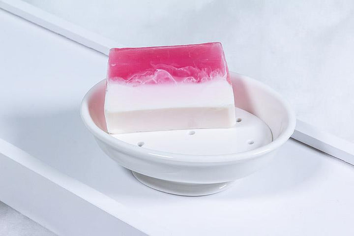 2 PIECE SOAP DISH &amp; STRAINER - WHITE 5.5&