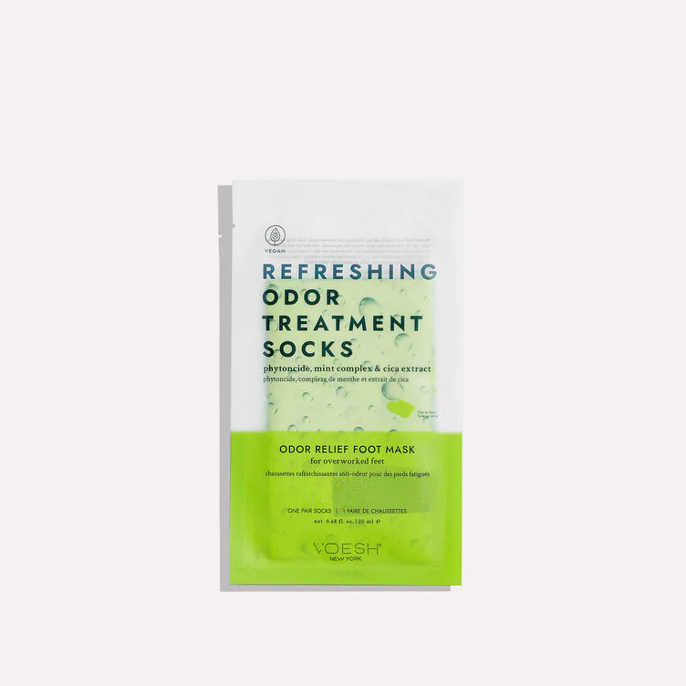 VOESH - REFRESHING ODOR TREATMENT SOCKS - ODOR RELIEF FOOT MASK