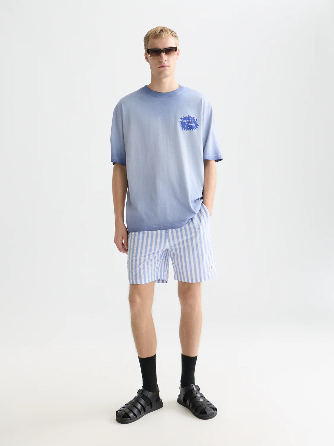 ARTWORK LOOSE DYED T-SHIRT "INFINITY"