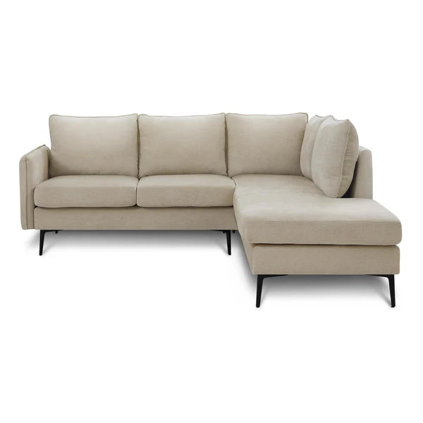 LEFT-FACING SECTIONAL COUCH "BEIGE"