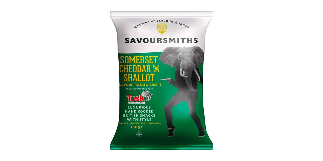 CRISPS CHEDDAR SOMERSET ET ÉCHALOTE 150G