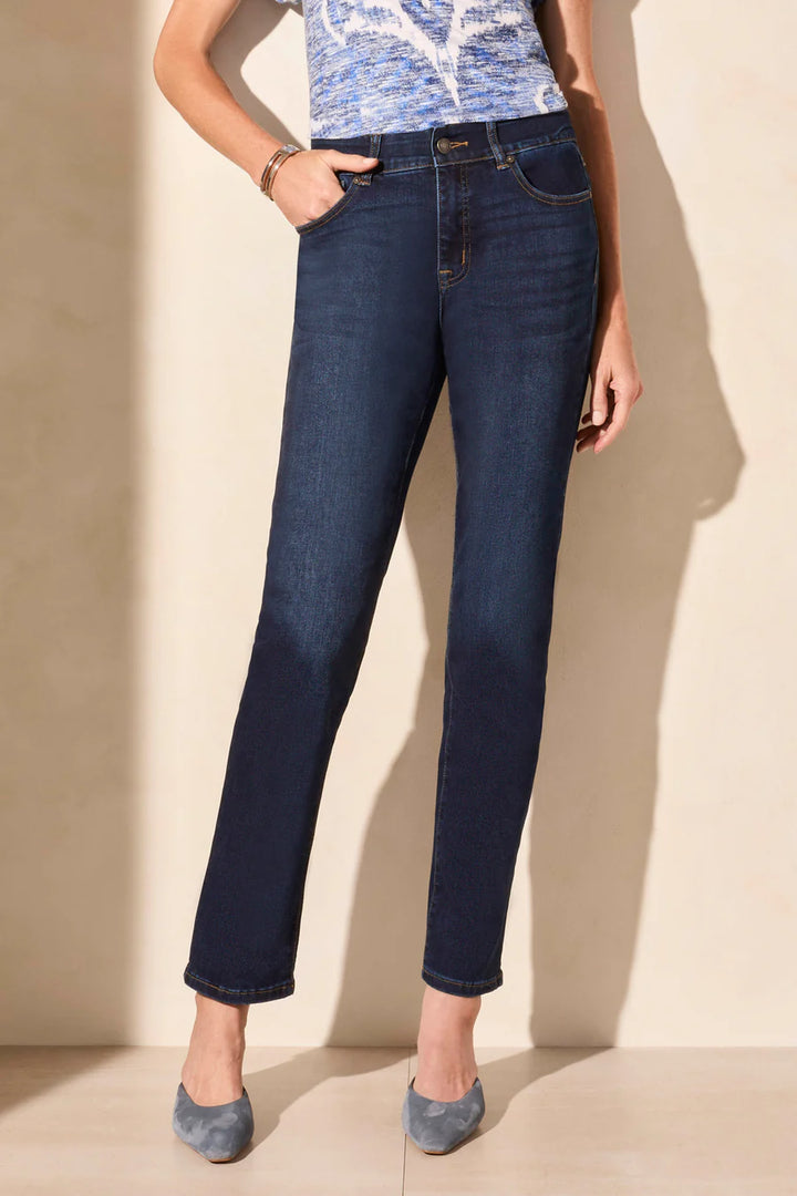 SOPHIA CURVY FIT STRAIGHT LEG JEANS "DEEPOCEAN"
