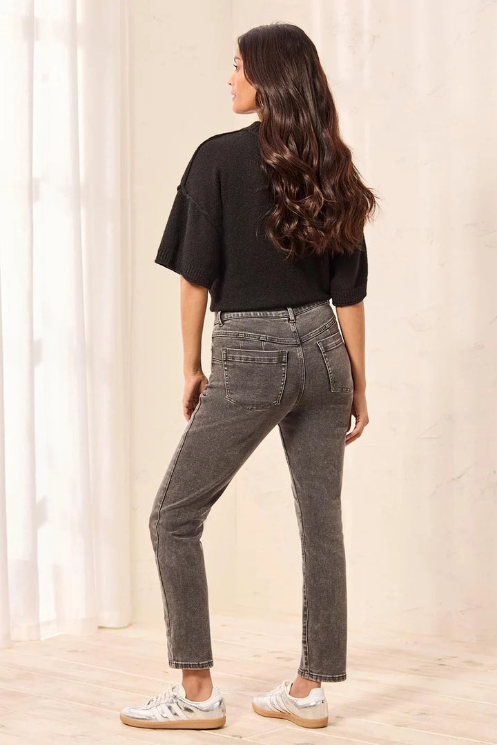 SOPHIA CURVY BOUNDLESS STRETCH DENIM SLIM JEANS "STORMGREY"