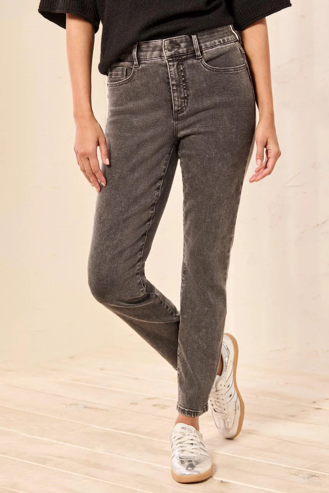 SOPHIA CURVY BOUNDLESS STRETCH DENIM SLIM JEANS "STORMGREY"